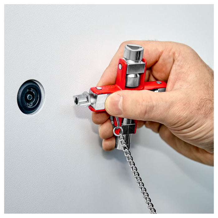 Bộ chìa khóa đa năng, chuyên dùng mở tủ điện công nghiệp KNIPEX 00 11 06 chiều dài 96mm
