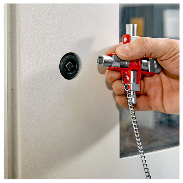 Bộ chìa khóa đa năng, chuyên dùng mở tủ điện công nghiệp KNIPEX 00 11 06 chiều dài 96mm