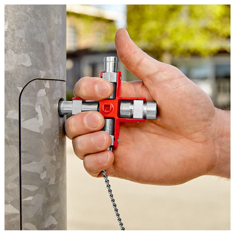 Bộ chìa khóa đa năng, chuyên dùng mở tủ điện công nghiệp KNIPEX 00 11 06 chiều dài 96mm