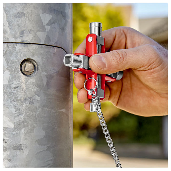 Bộ chìa khóa đa năng, chuyên dùng mở tủ điện công nghiệp KNIPEX 00 11 06 chiều dài 96mm