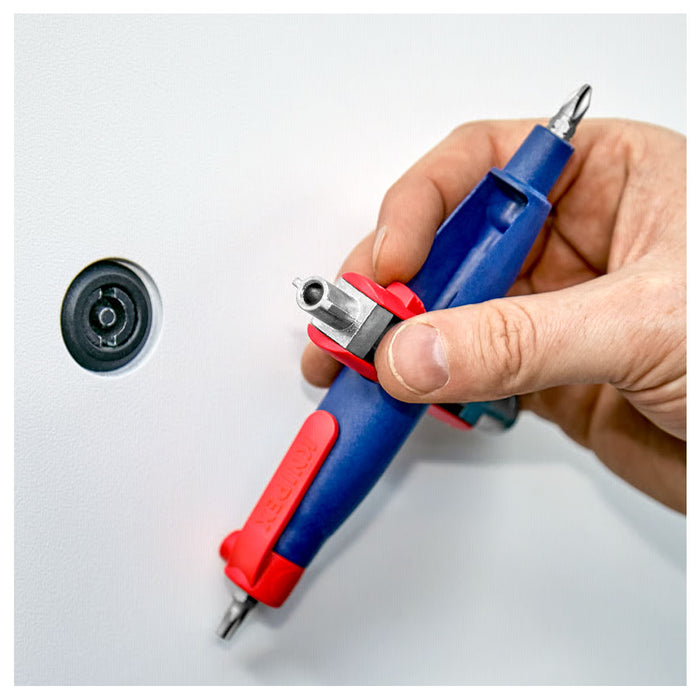 Bộ chìa khóa đa năng, chuyên dùng mở tủ điện công nghiệp dạng bút KNIPEX 00 11 07 chiều dài 145mm