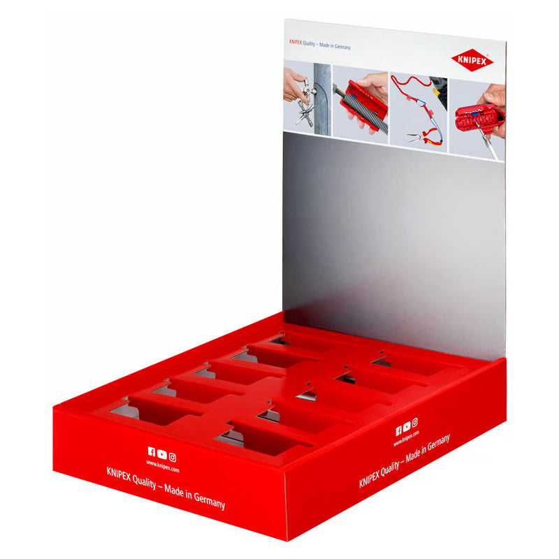 Giá trưng bày sản phẩm bằng bìa cứng KNIPEX trưng bày tối đa 10 sản phẩm