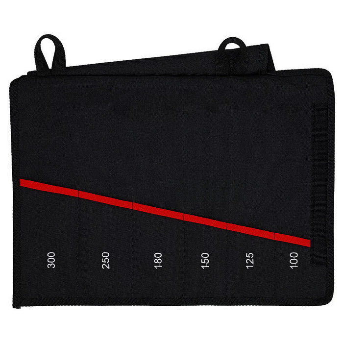 Túi vải dạng cuộn Polyester 6 ngăn dùng chứa kìm mỏ quạ KNIPEX 00 19 55 S4 LE