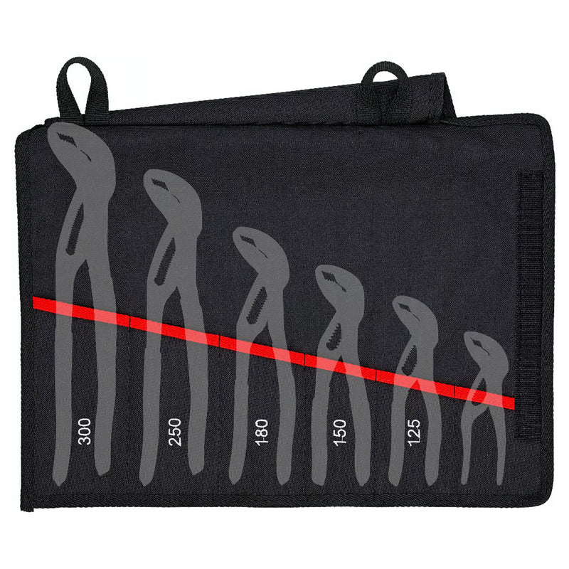 Túi vải dạng cuộn Polyester 6 ngăn dùng chưa kìm mỏ quạ KNIPEX 00 19 55 S5 LE