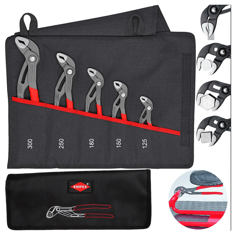 Bộ kìm mỏ quạ dòng Cobra High-Tech 5 chi tiết KNIPEX 00 19 55 S5