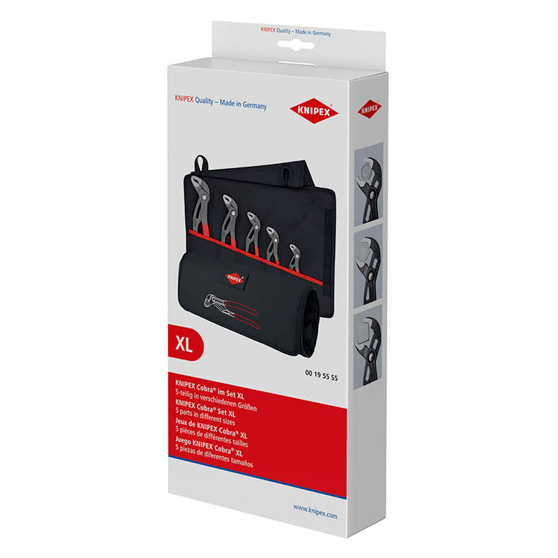 Bộ kìm mỏ quạ dòng Cobra High-Tech 5 chi tiết KNIPEX 00 19 55 S5