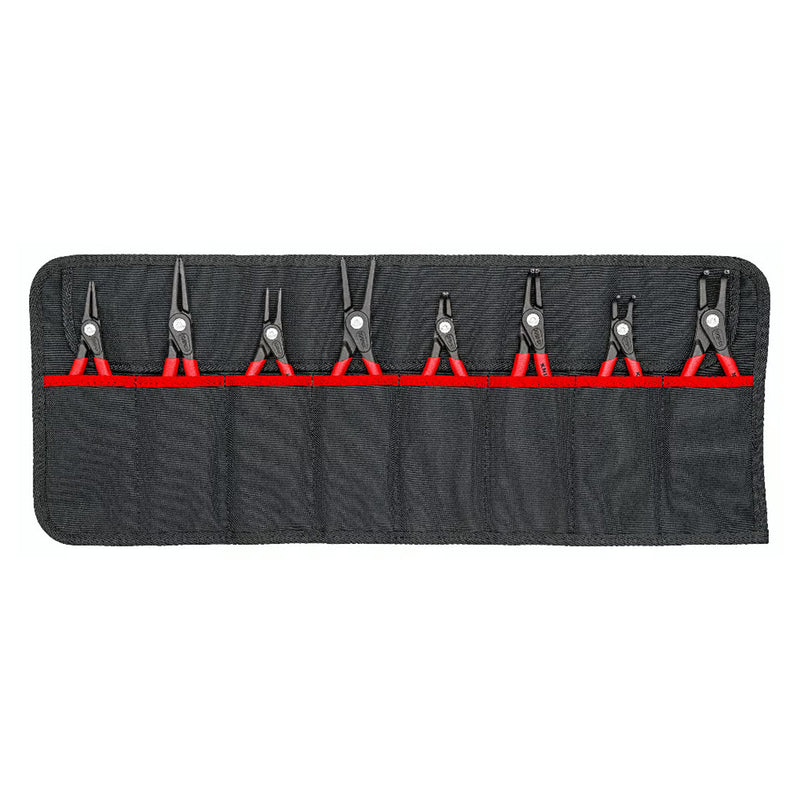 Bộ kìm mở phe, đầu mũi siêu mảnh 8 chi tiết KNIPEX 00 19 58 V02 khả năng mở phe từ Ø12mm - Ø60mm