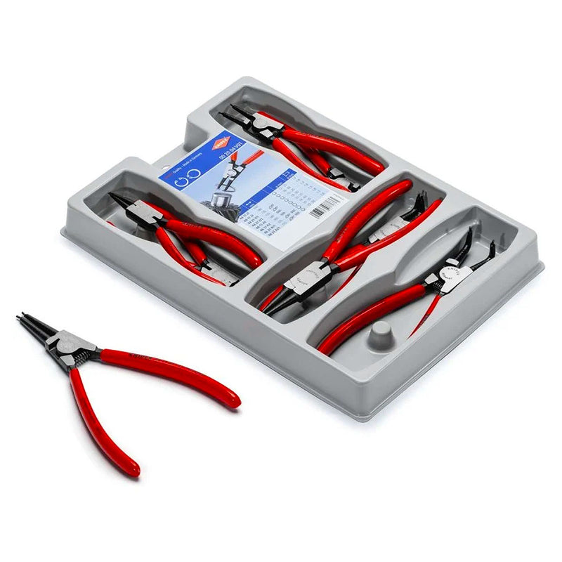 Bộ kìm mở phe, đầu mũi siêu mảnh 8 chi tiết KNIPEX 00 20 04 SB khả năng mở phe từ Ø12mm - Ø60mm