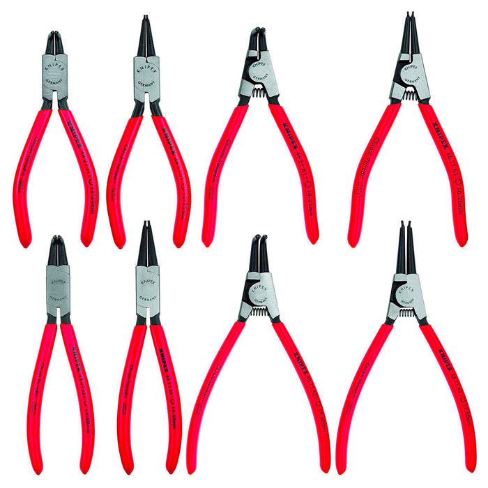 Bộ kìm mở phe 8 chi tiết KNIPEX 00 20 04 V01 khả năng mở phe từ Ø12mm - Ø60mm