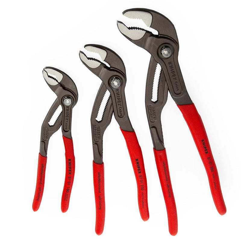 Bộ kìm mỏ quạ dòng Cobra High-Tech 3 chi tiết KNIPEX 00 20 09 V02