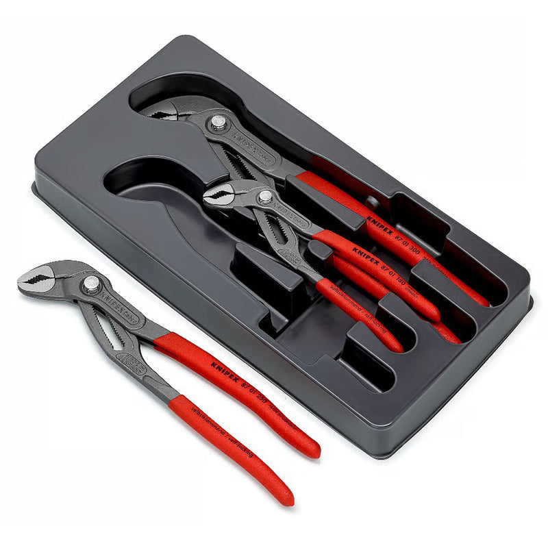 Bộ kìm mỏ quạ dòng Cobra High-Tech 3 chi tiết KNIPEX 00 20 09 V02