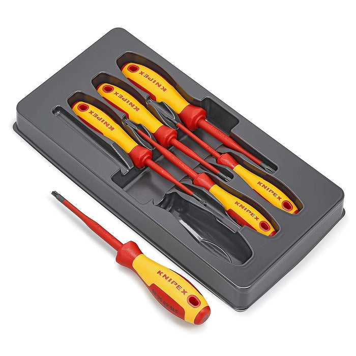 Bộ tua vít kết hợp Plus/Minus Phillips, Pozidriv 6 chi tiết KNIPEX 00 20 12 V05 cách điện 1000V