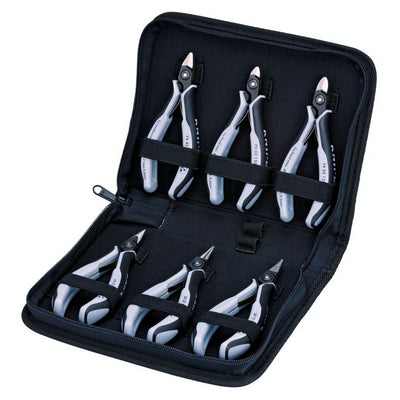 Bộ kìm chống tĩnh điện chuyên dùng cho linh kiện điện tử 6 chi tiết KNIPEX 00 20 16 P ESD