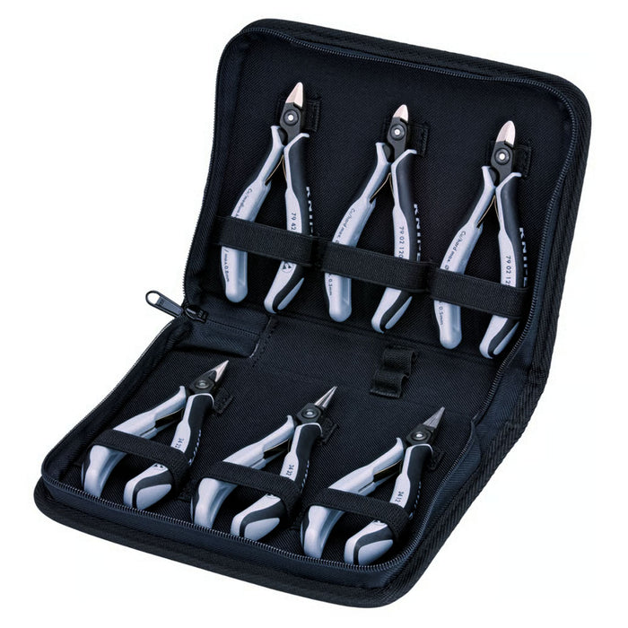 Bộ kìm chống tĩnh điện chuyên dùng cho linh kiện điện tử 6 chi tiết KNIPEX 00 20 16 P ESD