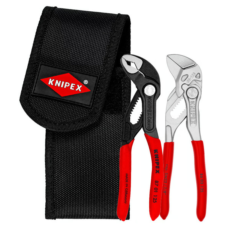 Bộ kìm mỏ quạ mini 2 chi tiết, kèm túi đeo ông KNIPEX 00 20 72 V04
