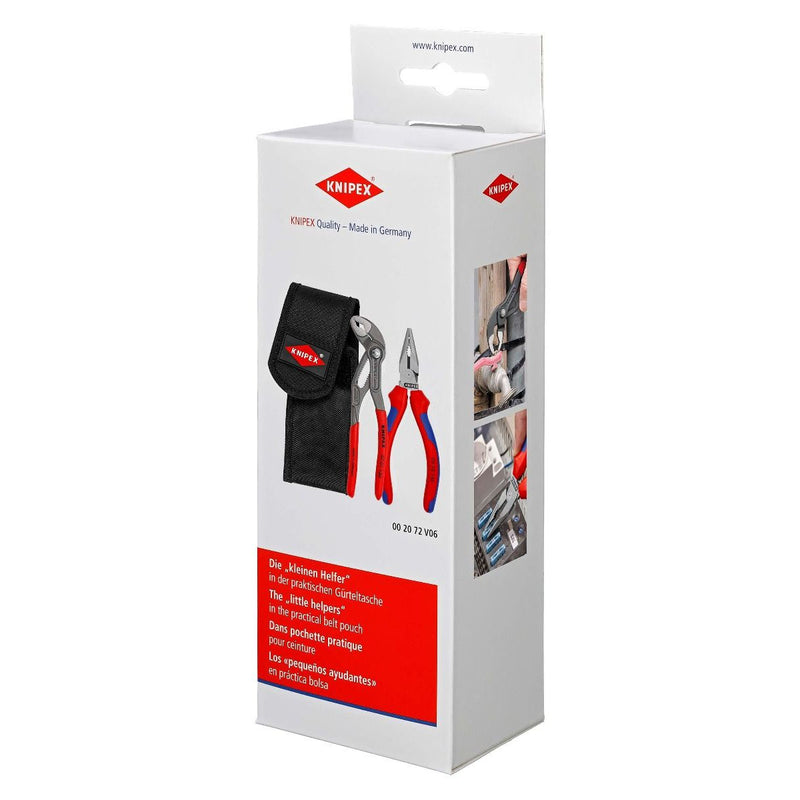 Bộ kìm 2 chi tiết, kèm túi đeo hông KNIPEX 00 20 72 V06