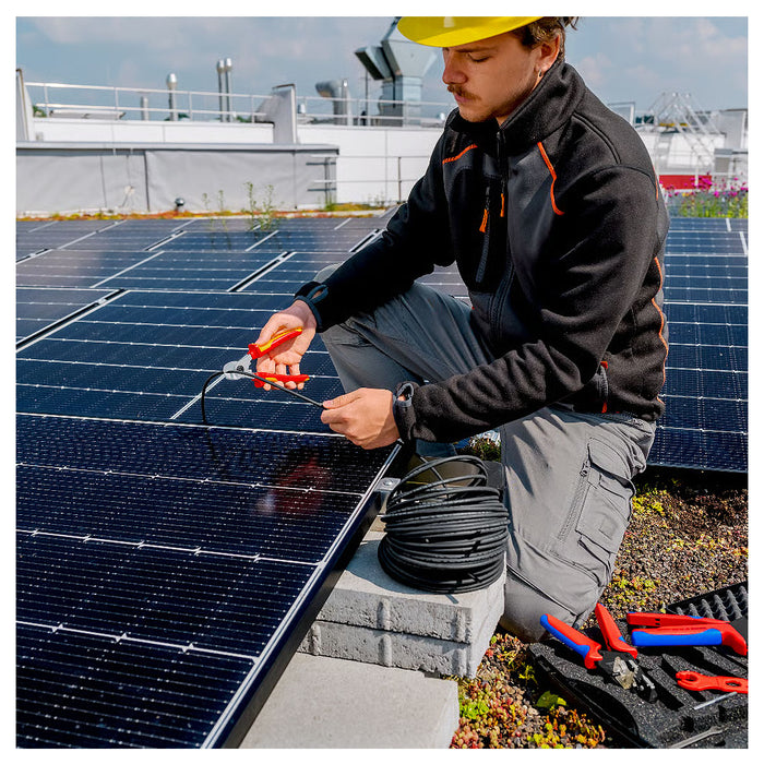 Bộ dụng cụ chuyên dùng cho thi công, bảo trì thiết bị điện 10 chi tiết KNIPEX 00 20 90 V01 cách điện 1000V