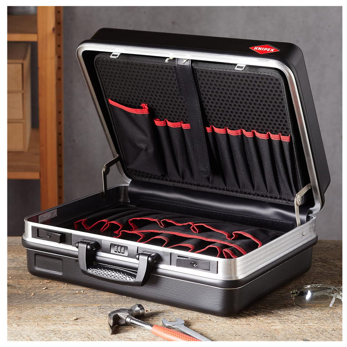 Vali chứa dụng cụ BIG Basic KNIPEX 00 21 05 LE chất liệu nhựa ABS, khung viền nhôm