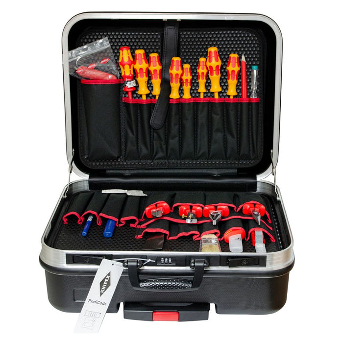 Bộ dụng cụ chuyên dùng cho thi công, bảo trì thiết bị điện 24 chi tiết KNIPEX 00 21 06 HL S cách điện 1000V