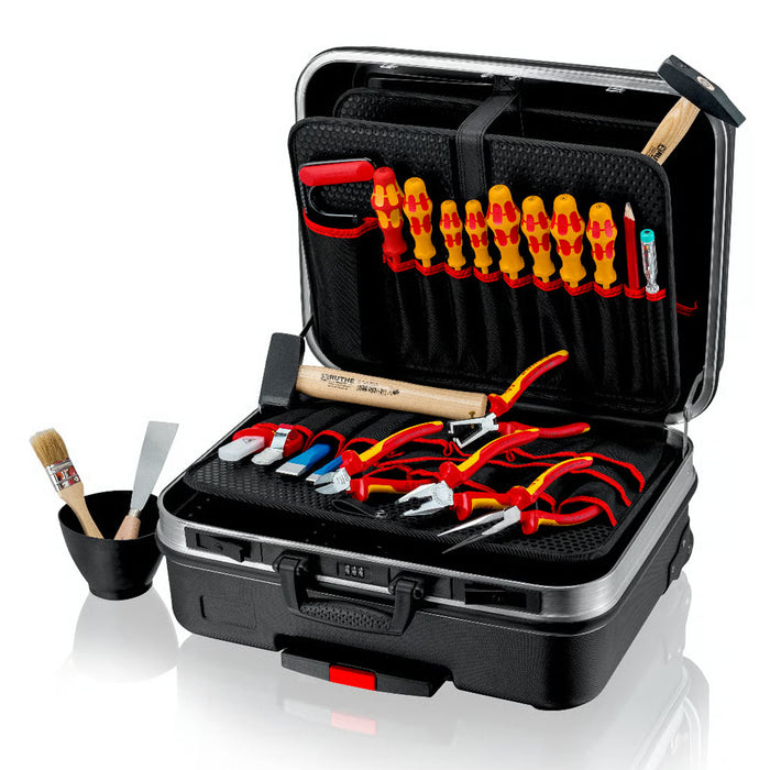 Bộ dụng cụ chuyên dùng cho thi công, bảo trì thiết bị điện 24 chi tiết KNIPEX 00 21 06 HL S cách điện 1000V