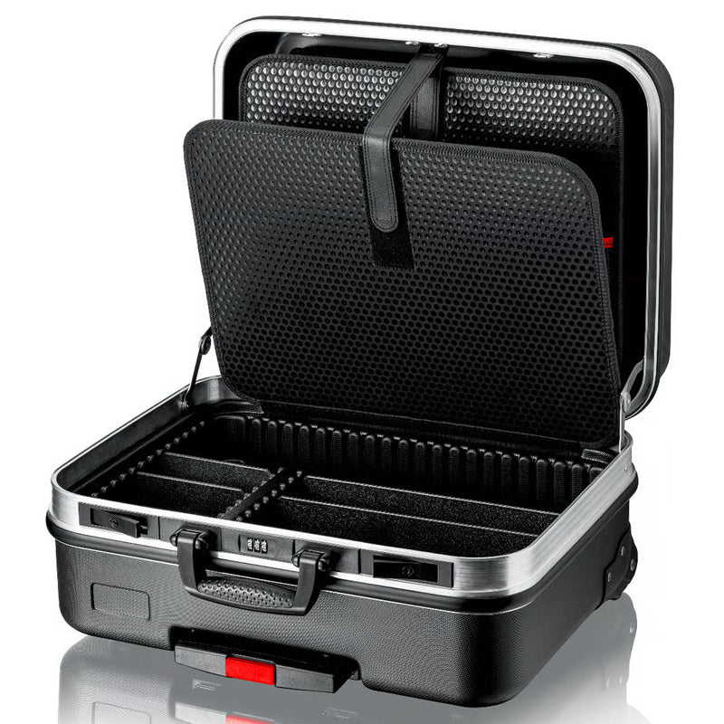 Vali chứa dụng cụ có tay nắm kéo BIG Basic Move KNIPEX 00 21 06 LE chất liệu nhựa ABS, khung viền nhôm