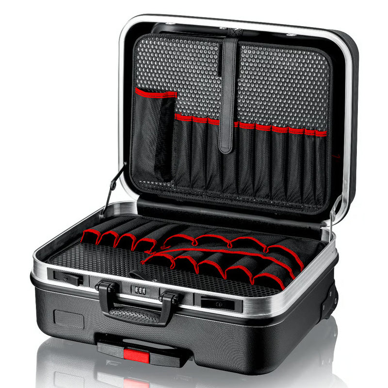 Vali chứa dụng cụ có tay nắm kéo BIG Basic Move KNIPEX 00 21 06 LE chất liệu nhựa ABS, khung viền nhôm