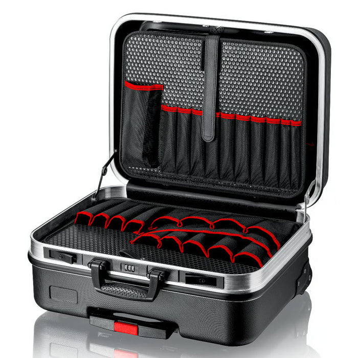 Vali chứa dụng cụ có tay nắm kéo BIG Basic Move KNIPEX 00 21 06 LE chất liệu nhựa ABS, khung viền nhôm