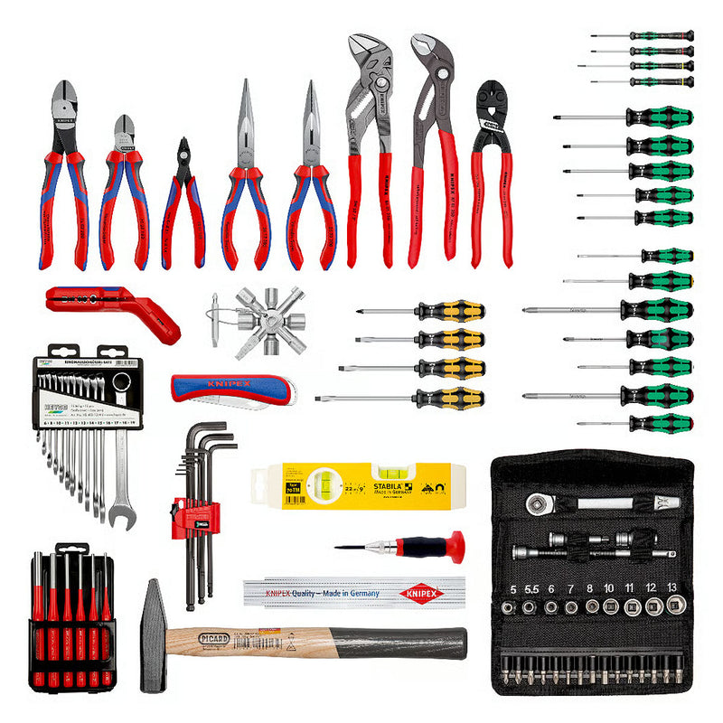 Bộ dụng cụ chuyên dùng cho thợ cơ khí 90 chi tiết KNIPEX 00 21 06 M