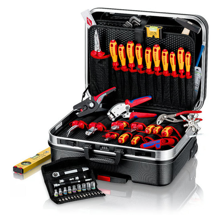 Bộ dụng cụ chuyên dùng cho thi công, bảo trì thiết bị điện 68 chi tiết KNIPEX 00 21 06 cách điện 1000V