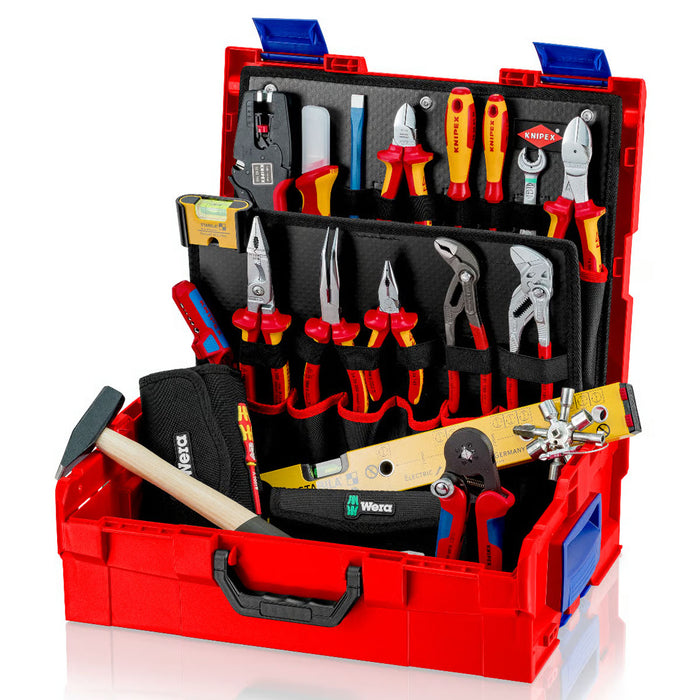 Bộ dụng cụ chuyên dùng cho thi công, bảo trì thiết bị điện 63 chi tiết KNIPEX 00 21 19 LB E