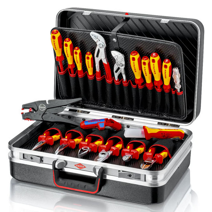 Bộ dụng cụ chuyên dùng cho thi công, bảo trì thiết bị điện 20 chi tiết KNIPEX 00 21 20