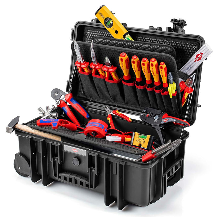 Thùng đựng dụng cụ, có tay nắm kéo Robust26 Move KNIPEX 00 21 33 LE dung tích 26.4 Lít, 80 ngăn