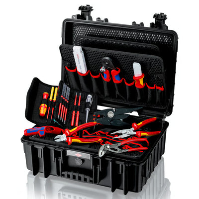 Bộ dụng cụ chuyên dùng cho thi công, bảo trì thiết bị điện 25 chi tiết KNIPEX 00 21 35