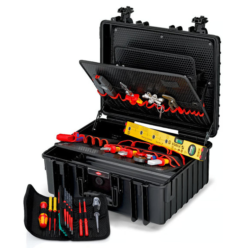 Bộ dụng cụ chuyên dùng cho thi công, bảo trì thiết bị điện 26 chi tiết KNIPEX 00 21 36