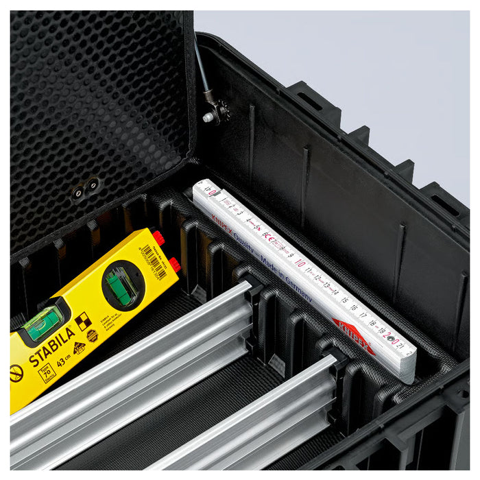 Thùng đựng dụng cụ, có tay nắm kéo Robust45 Move KNIPEX 00 21 37 LE dung tích 45 Lít, 147 ngăn