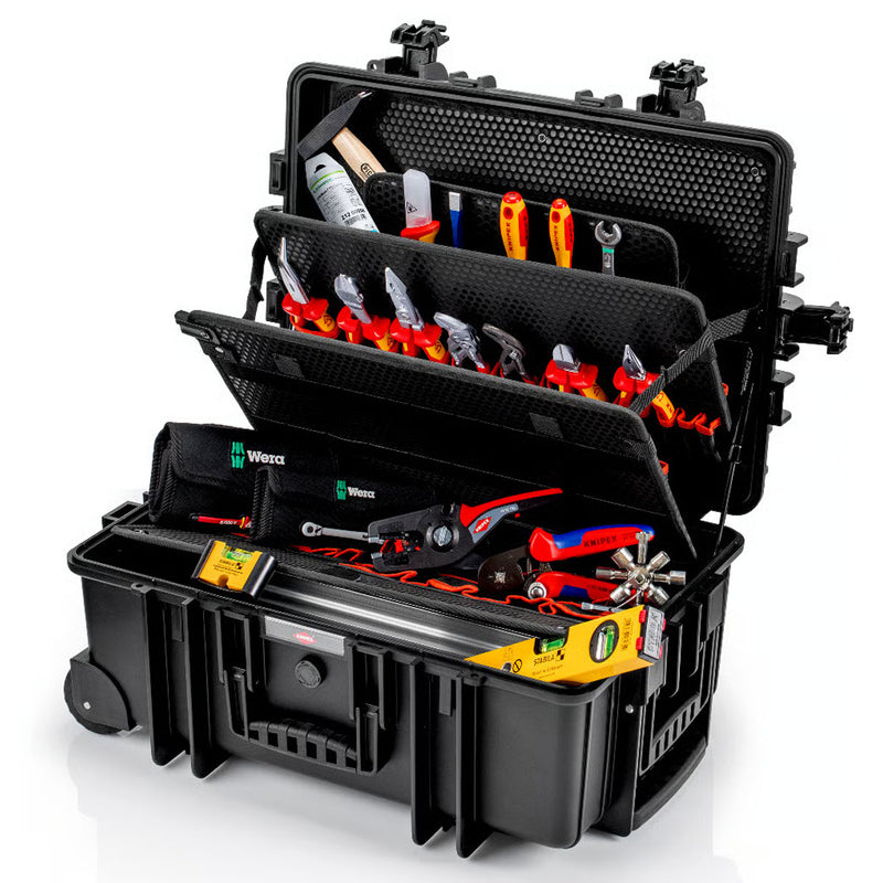 Bộ dụng cụ chuyên dùng cho thi công, bảo trì thiết bị điện 63 chi tiết KNIPEX 00 21 37