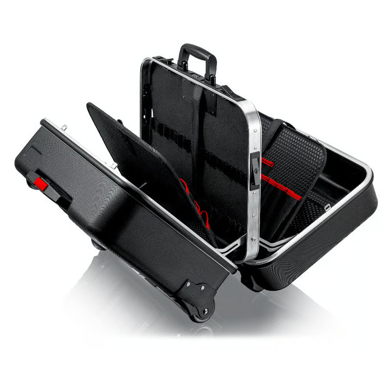 Vali chứa dụng cụ cở lớn, có tay nắm kéo BIG Twin Move KNIPEX 00 21 41 LE chất liệu nhựa ABS, khung viền nhôm