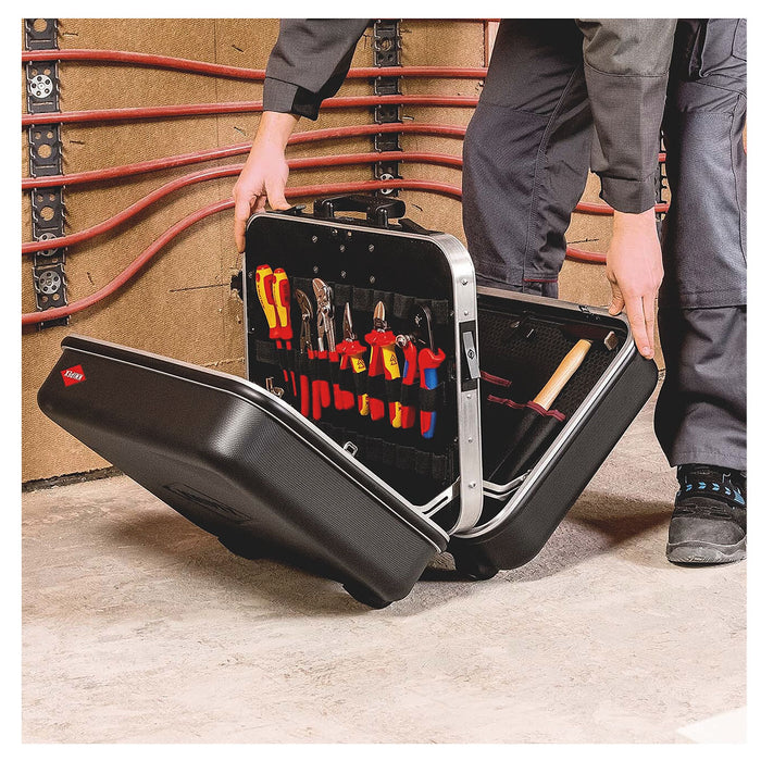 Vali chứa dụng cụ cở lớn BIG Twin KNIPEX 00 21 42 LE chất liệu nhựa ABS, khung viền nhôm