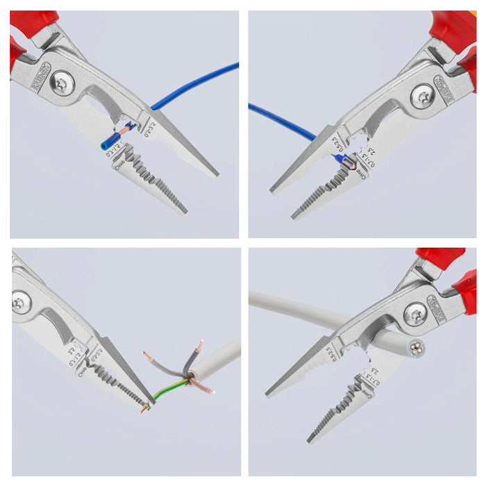 Bộ kìm cắt đa năng và dụng cụ tuốt dây điện 3 chi tiết KNIPEX 00 31 30 BK V01 cách điện 1000V