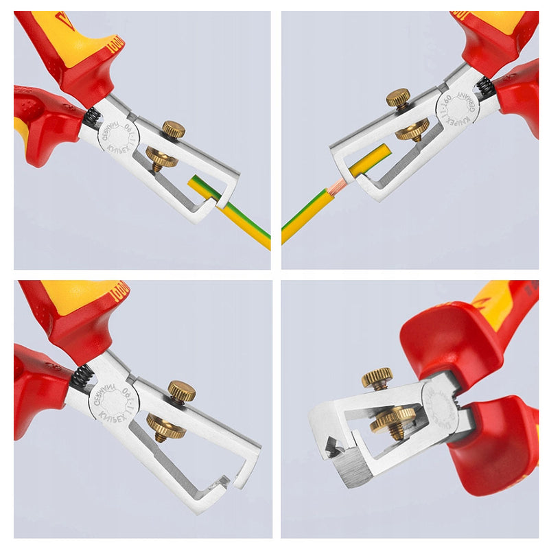 Bộ kìm cắt và tuốt dây 3 chi tiết KNIPEX 00 31 30 BK V03 cách điện 1000V