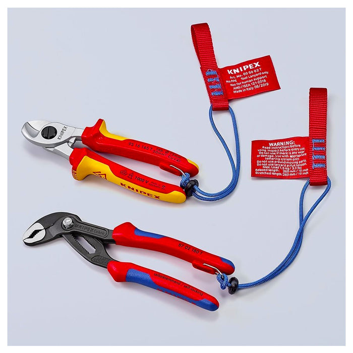 Bộ 3 dây treo dụng cụ KNIPEX 00 50 02 T BK chiều dài 270mm, chịu tải 1.5kg