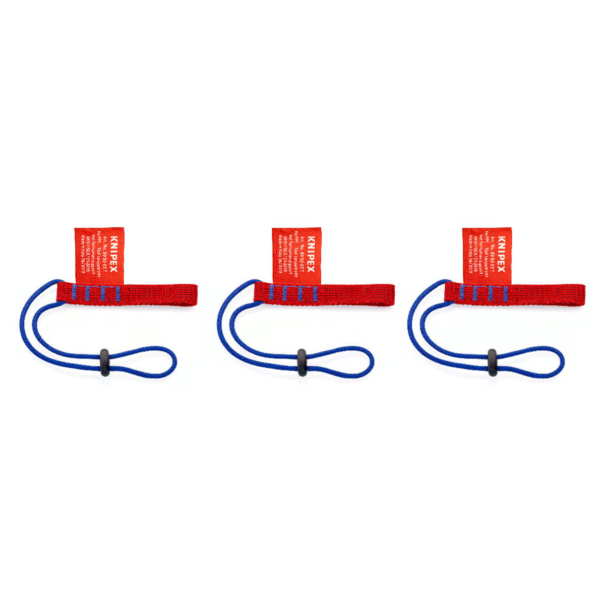 Bộ 3 dây treo dụng cụ KNIPEX 00 50 02 T BK chiều dài 270mm, chịu tải 1.5kg