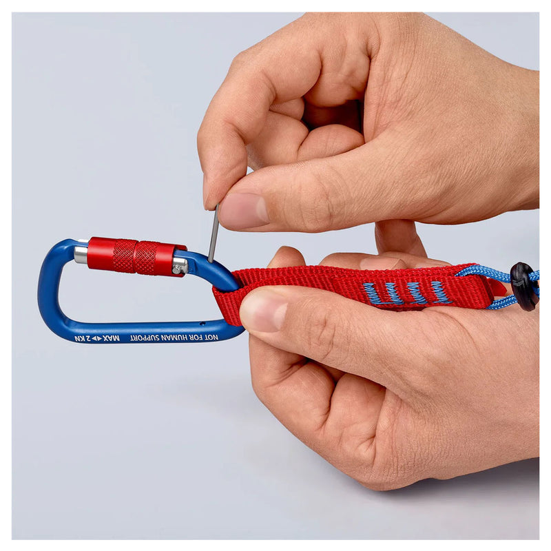 Vĩ 2 móc treo dây KNIPEX 00 50 03 T BK chất liệu nhôm chịu lực, chiều dài 82mm