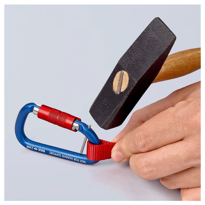 Vĩ 2 móc treo dây KNIPEX 00 50 03 T BK chất liệu nhôm chịu lực, chiều dài 82mm