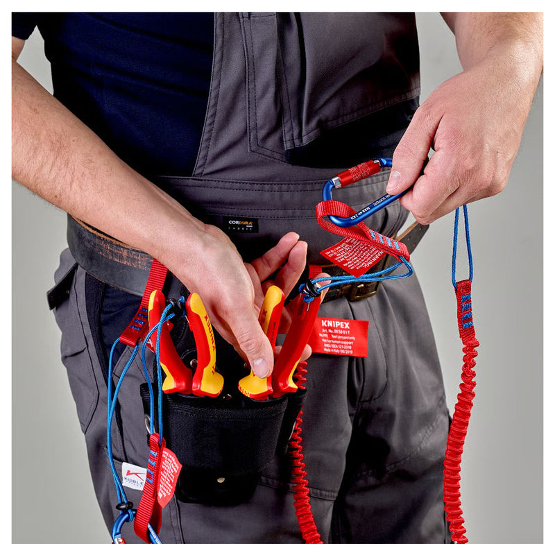 Vĩ 2 móc treo dây KNIPEX 00 50 03 T BK chất liệu nhôm chịu lực, chiều dài 82mm
