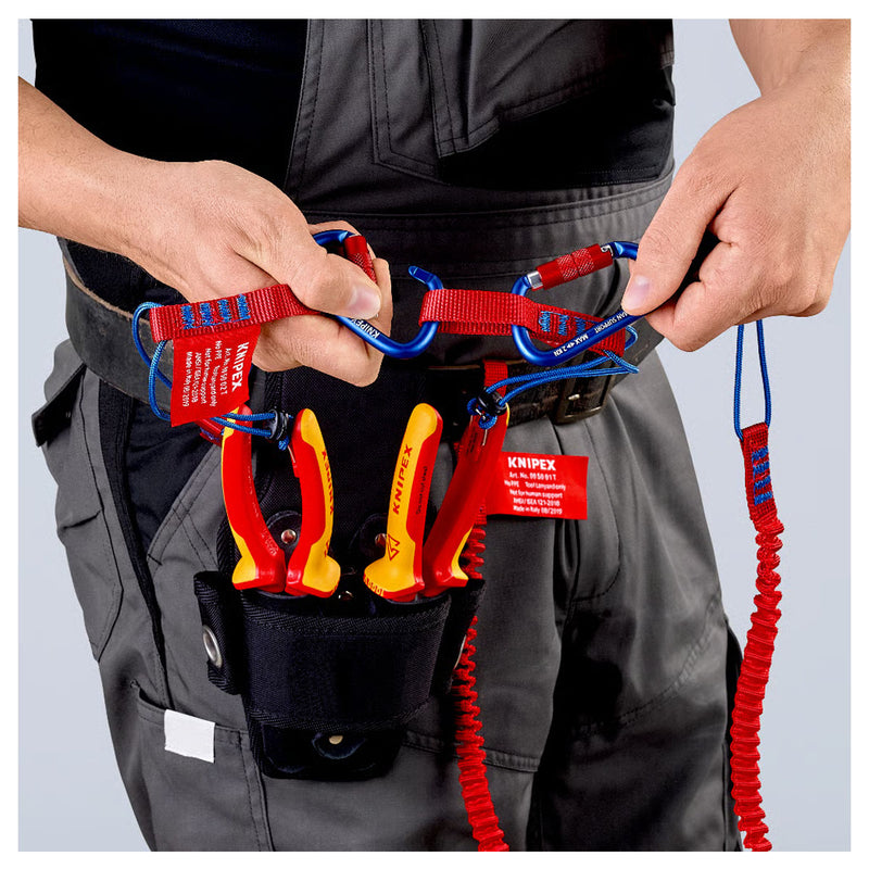 Vĩ 2 móc treo dây KNIPEX 00 50 03 T BK chất liệu nhôm chịu lực, chiều dài 82mm