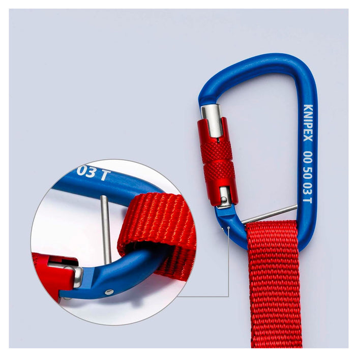 Dây treo dụng cụ KNIPEX 00 50 12 T BK chiều dài 900mm, chịu tải 6kg