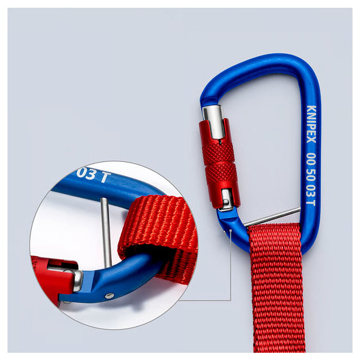 Dây treo dụng cụ KNIPEX 00 50 13 T BK chiều dài 480mm, chịu tải 6kg