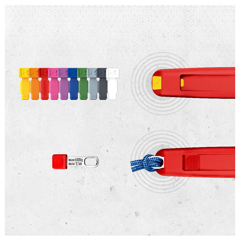 Hộp 10 miếng TetheredTool Clips KNIPEX 00 62 10 TR dùng cho dụng cụ có KNIPEXtend