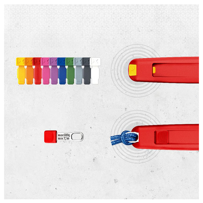Hộp 6 miếng TetheredTool Clips và ColorCode Clips kết hợp KNIPEX 00 63 06 TCR dùng cho dụng cụ có KNIPEXtend